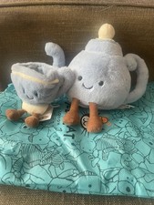 NEW JELLYCAT Amuseables Seb Teacup and Vicky Teapot London Harrods Exclusive picture