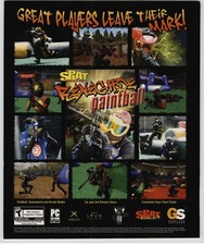 Splat Magazine Renegade Paintball PC Xbox Game Art 2005 Vintage Print Ad Poster  picture
