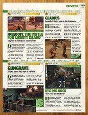 2002 Gungrave/Gladius/Freedom/RTX Red Rock PS2 Xbox Print Ad/Poster Game Art 00s picture