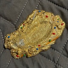 Waterford Crystal Jewels The Dragon 24k Gold Gilded Pewter Base Only Replacement picture
