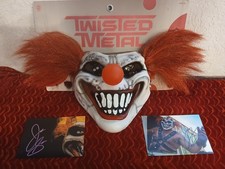 DELUXE TWISTED METAL SWEET TOOTH EVIL CLOWN MASK COLLECTIBLE + PHOTOS HALLOWEEN picture