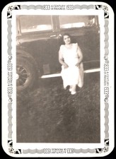 Woman Vintage Car 1933 Snapshot Photograph Century of Progress World's Fair picture
