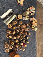 Title: Vintage Silk Thread Lot - 37 Belding Corticelli & Coats Pure Silk Spools picture