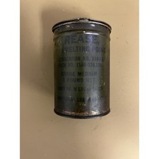 Vintage Advertising Grease Tin Can International Lubricant Man Cave Shop Decor picture