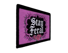 Stay Feral Gen X Woman Rose Patch Sew on [sub] picture