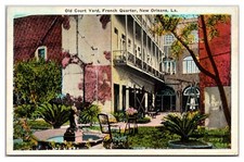 Old Court Yard French Quarter New Orleans Louisiana Alternate View Tree Fountain picture