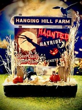 Department 56 Halloween & Spookytown Inspired Halloween Hayride Billboard picture