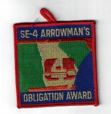 OA SE-4 Arrowman's Obligation Award RED Bdr. [MX-865] picture
