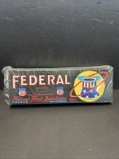 New 100+ FEDERAL BRAND-advertising Labels Fruit Produce Crates Fresno CA Rare picture