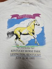 Breyer Breyerfest T-shirt 1995 Mego Horse  Adult Medium White  picture
