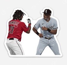 Jose Ramirez Tim Anderson MAGNET - Cleveland Guardians Indians Chief Fight picture