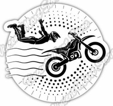 Moto Freestyle Motocross Bike Biker Extreme Car Bumper Vinyl Sticker Decal 4.6