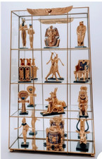 Franklin Mint Treasures of Tutankhamun Complete 12 Pc Set with Display Case picture