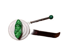 Vtg 90's Little Green Sprout Handheld Can Opener Jolly Green Giant Collectible picture