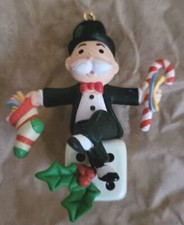1994 Parker Brothers Monopoly Roll For Riches Small Wonders Christmas Ornament picture