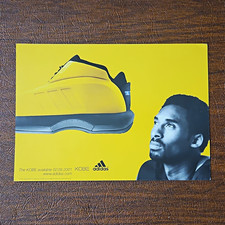 adidas The KOBE Shoes Print Ad/Postcard Lot of 2 2001 Yellow/Black picture