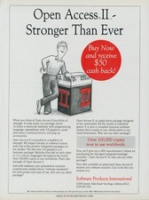1988 Open Access II Stronger Than Ever Database Spreadsheet Vintage Print Ad PC1 picture