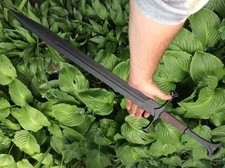 Custom Hand Forged Battle Ready Sword, Raven Longsword, Medieval, Knight Sword picture