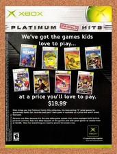 2005 Microsoft Xbox Games Platinum Hits Original Advertisement / Retro Promo v3 picture