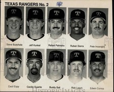 Press Photo Texas Rangers Baseball Player Headshots - srs00897 picture
