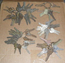 Lot of Vintage Keys GM Car Briggs & Straton Gas Cap Cole Schlage Master Lock picture