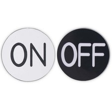 Craps On / Off Lammer Buttons (10x) Double-Sided 1.25