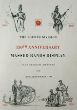 British Army 4th Division Massed Bands Display Program 150th Anniversary 1959 picture
