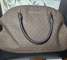 Michael Kors Purse Brown & Black Womens Logo Tote 15