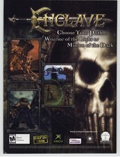 Enclave PC RPG Video Game Room Art 2002 Vintage Print Ad Man Cave Poster  picture