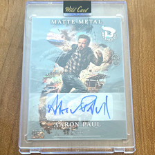 Aaron Paul Auto TRUE 1/1 Brushed Oil Matte Metal Wild Card 2026 National picture