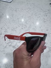 VTG Coca-Cola Black & Red Sunglasses UV Protection Promotional Collectible picture