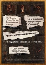 1996 Quake PC N64 PS1 Vintage Print Ad/Poster Authentic Video Game Promo  FRAMED picture