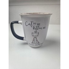 Ten Strawberry Street Cat To Be Kitten Me Right Meow Coffee Mug White picture