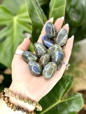Labradorite Tumbled Crystal Stones, 1/2 inch to 2 inch, Grade AAA picture