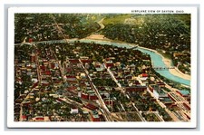 Aeroplane VIew Dayton Ohio OH UNP Unused WB Postcard H22 picture