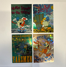 1993 Topps Ren & Stimpy Non-Sport Trading 4 Card Lot Hologram Excellent picture