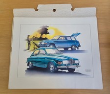Vintage 1982 SAAB 92-900 5 Art Print Set Original Folder Sweden Art No 143255 picture
