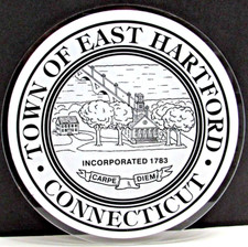 🌳Town Of East Hartford Advertisement Sign Advertising Plexiglass Plaque 10