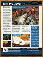2002 Gun Valkyrie Xbox PREVIEW PAGE Print Ad/Poster Authentic Video Game Art picture