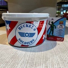 Disney Parks Pixar Toy Story Bucket O Soldiers Green Army Men 75pc NEW picture