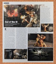 God Of War III PS3 Original 2008 Ad - Sony Video Game Display Promo picture