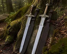 Handmade Conan the Barbarian Atlantean Sword, Movie Replica Free Sheath & Plaque picture