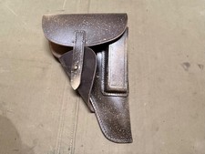 WWII GERMAN  WALTHER P38 SOFT SHELL PISTOL HOLSTER- AGED WEATHERED FOR FILM USE picture