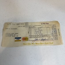 VINTAGE RADIO SHACK CREDIT CARD MACHINE RECEIPT ORIGINAL RECEIPT picture
