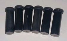 Original Korean Vietnam Era Medical Pill Vials Lot Of 6 Rare Plastic Pill Vials picture