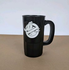 RARE Vintage 1984 Ghostbusters Movie Plastic Mug Cup Black 5.5