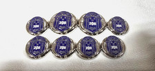ZETA PHI BETA Sorority Custom Buttons for blazers in Silver color 8 Buttons picture