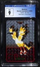 1996 Pokemon Pocket Monsters Moltres Red Prism Carddass Pt 2 146 Japanese CGC 9 picture