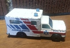 1993 MATCHBOX AMBULANCE WHITE 1:64 DIECAST 2 7/8
