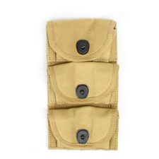 U.S. WWI 1917 Half Moon Clip .45 cal 3 Pocket Pouch picture